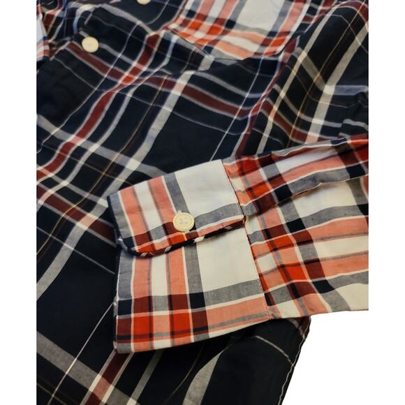 OUTERKNOWN Long Sleeves Button Up Shirt Men’s Size XS/S Plaid Organic Cotton - Picture 2 of 4